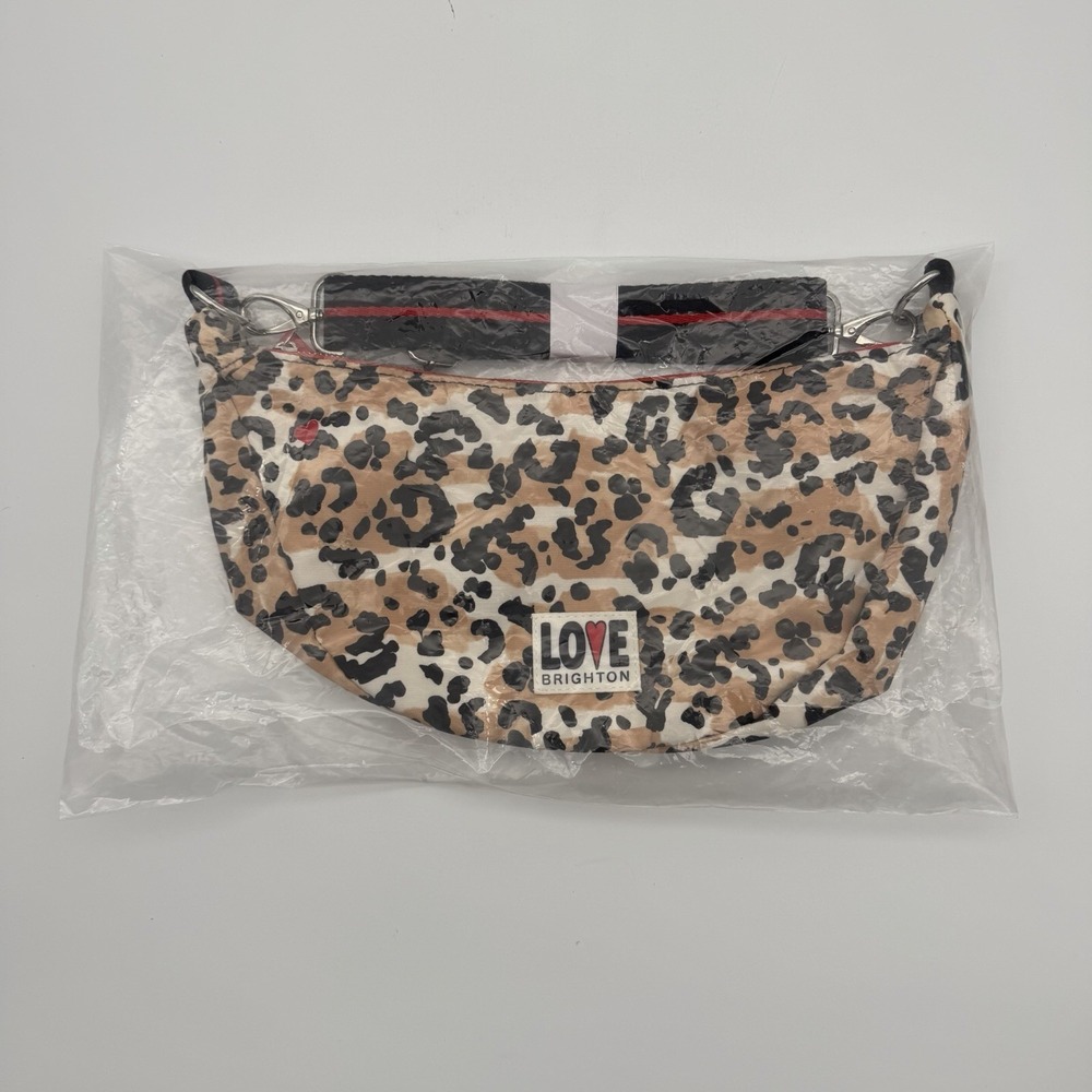 Brighton Spotted Love Swing Bag Leopard‎ Print Crossbody Adjustable Strap
